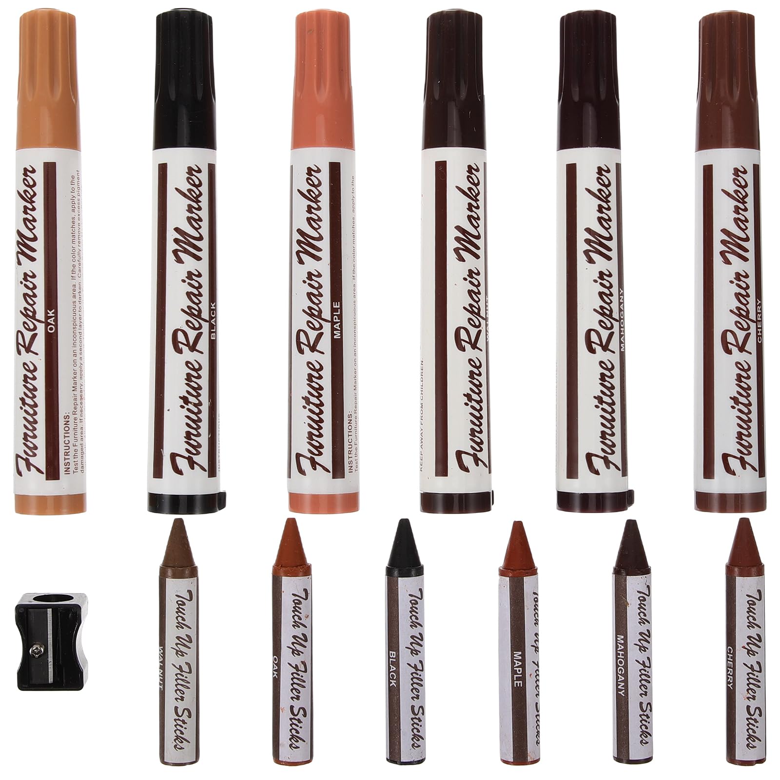 FOMIYES 1set Furniture Repair Markers Color -up Pens for Quick Scratch Repair Floors Tables and Other Surfaces