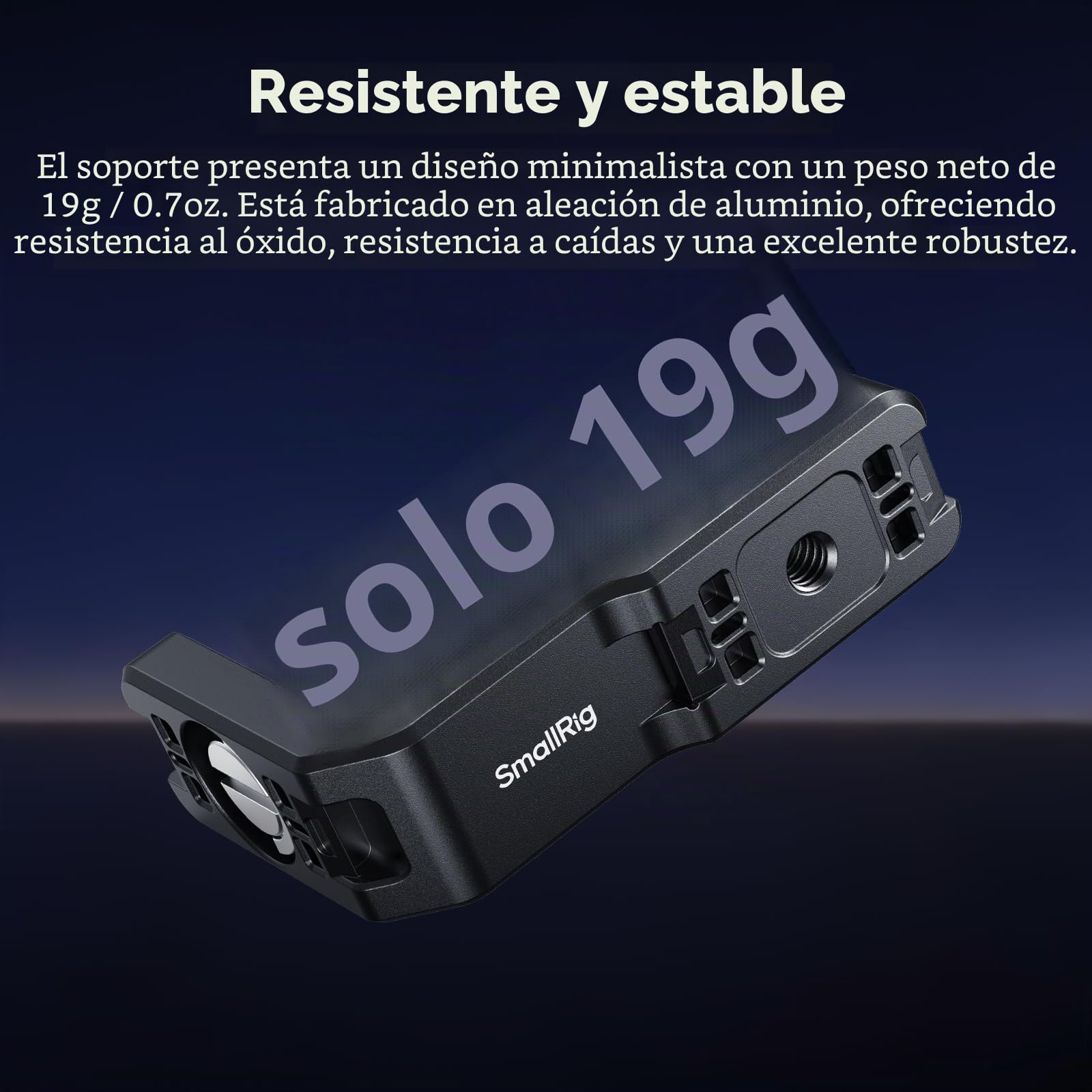 SMALLRIG Soporte de montaje vertical-horizontal para Insta360 X5 / X4 Air / X4 / X3, soporte vertical de montaje rápido con rosca de 1/4''-20 - 5824
