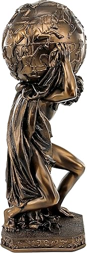 Miniatura 7 de Design Toscano Atlas, Titán griego sosteniendo la estatua del globo de astronomía