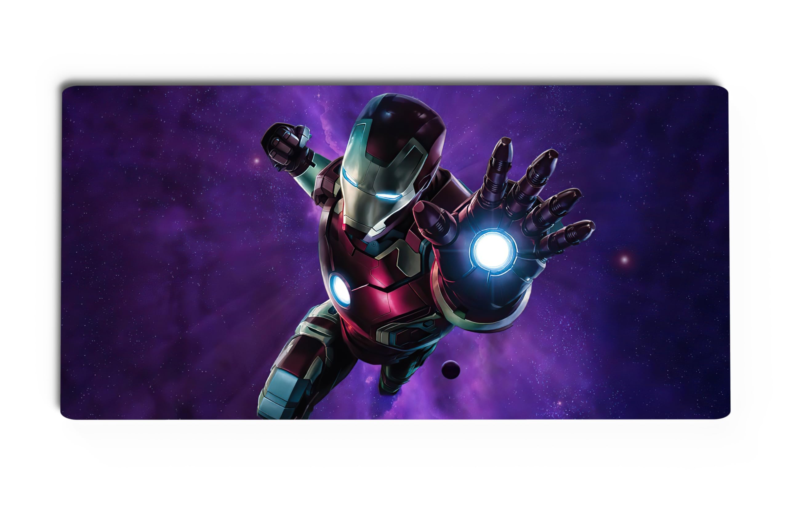 Gifting Domus Avengers Iron Man Large Mouse Pad, Desk Mat,11x23 Inches, 3mm Thick, Anti-Skid Rubber Base, Includes 10 Free Avengers Vinyl Stickers, Ideal for Gaming, Laptop, PC (GD-Iron MAN-04)-image-33