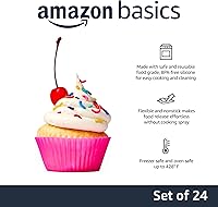 Vista 2 de Yaxa Basics Vasos de silicona reutilizables para hornear, antiadherentes, sin BPA, aptos para lavavajillas, 2.9 x 2.9 x 1.3 pulgadas