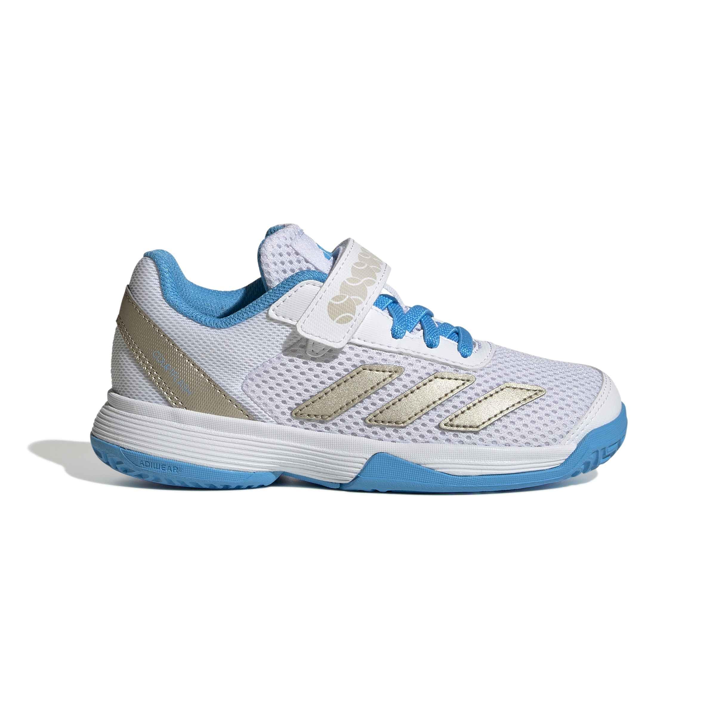 adidas Kids' Chaussure de Tennis à Scratch Courtflash Enfants