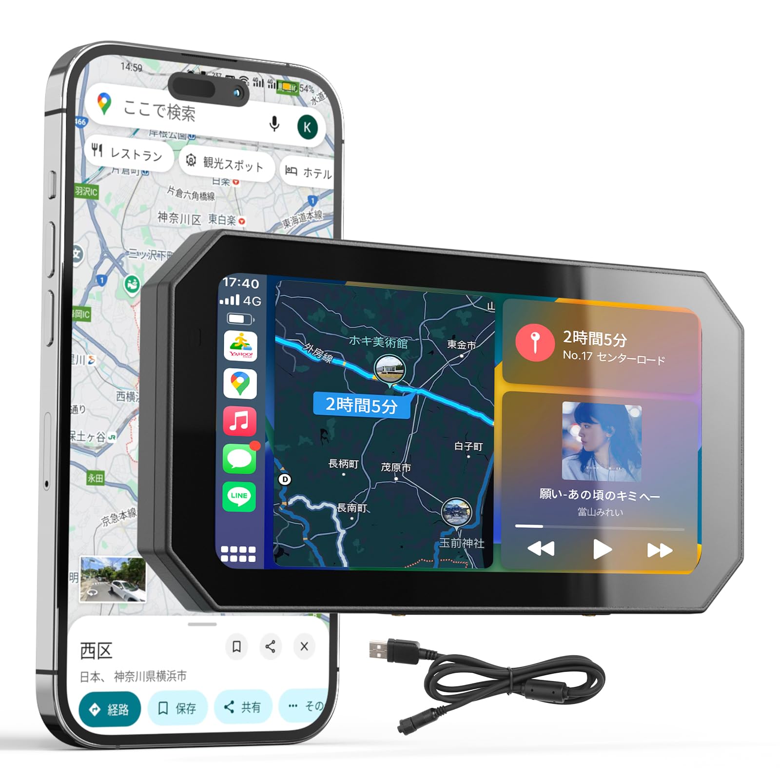 Amazon.co.jp: BOIFUN バイク用スマートモニター【業界初・縦横表示 