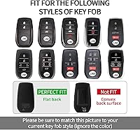 Vista 4 de Funda protectora de TPU con textura de fibra de carbono transparente para llavero de Toyota Alphard HILUX PREVIA RAV4 VELLFIRE, compatible con 2, 3