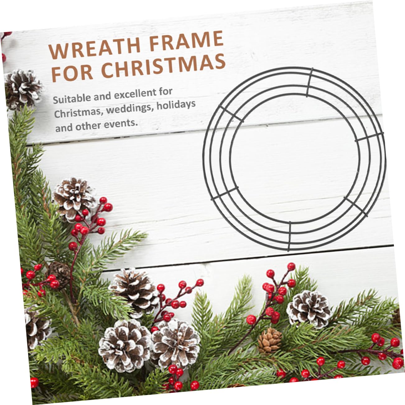 10stücke Wreath Frame Runde Eisenring Für Kranzherstellung Wiederverwendbare Dekoration Für Weihnachten Hochzeiten Halloween Und Besondere Anlässe