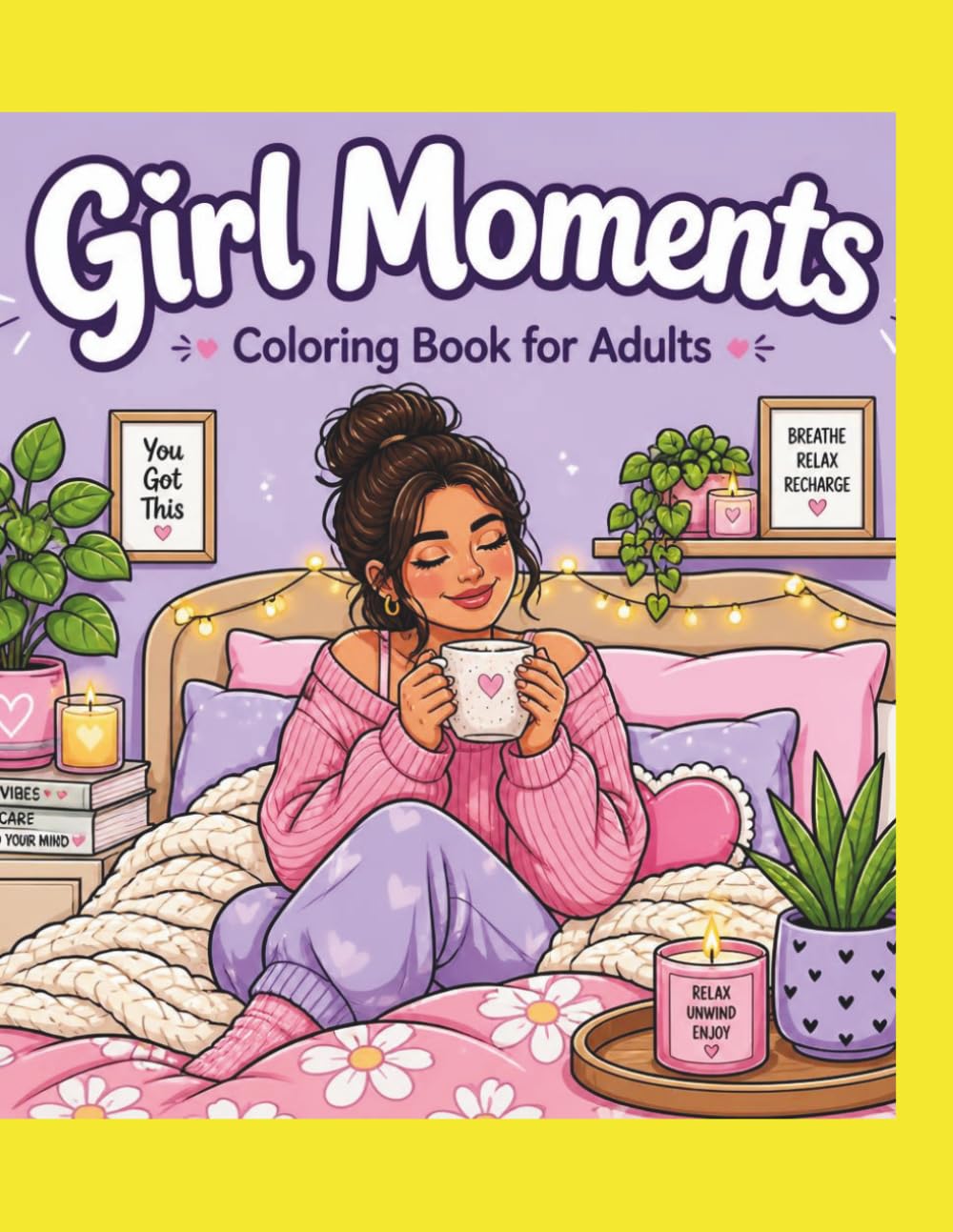 Girl Moments Coloring Book for Adults