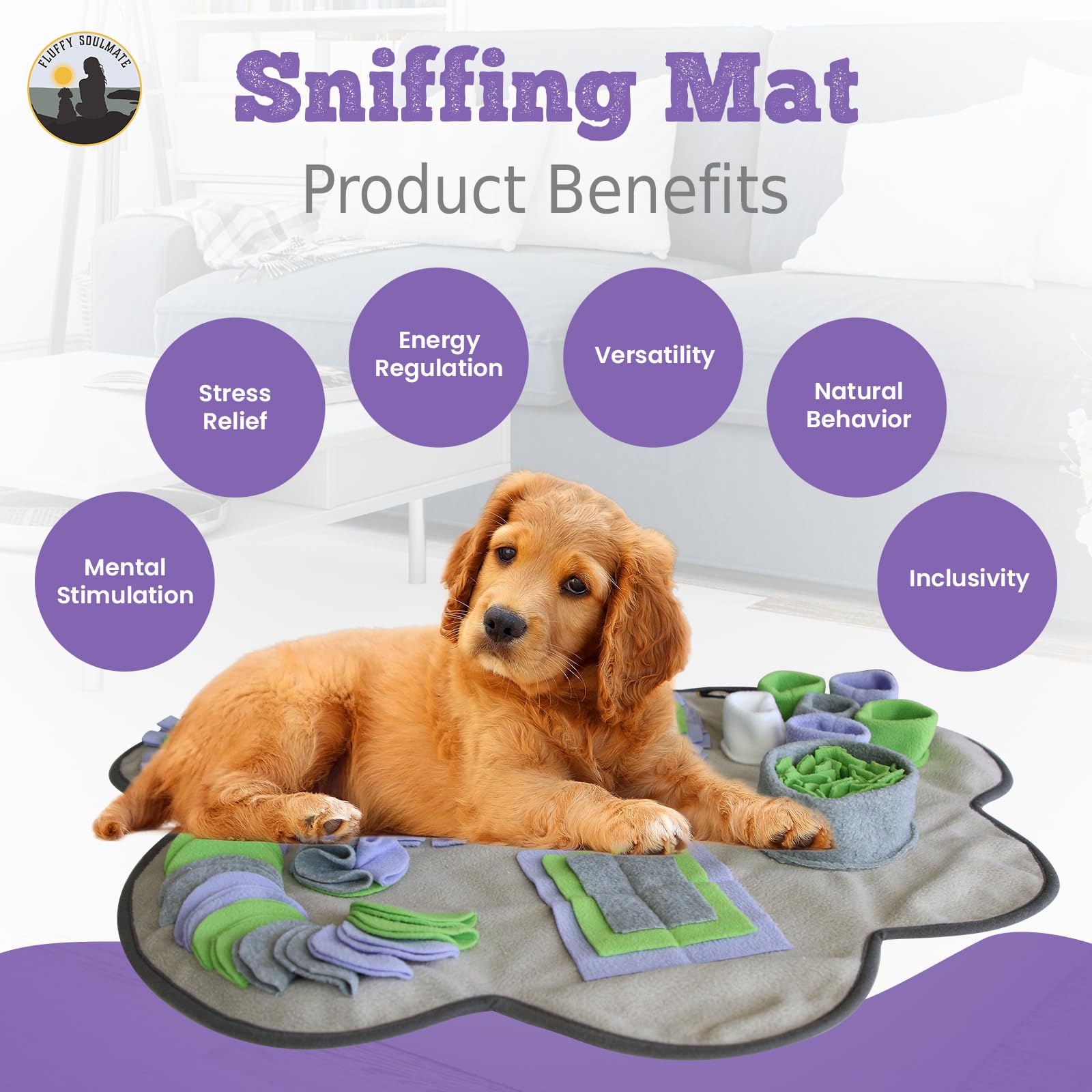 Fluffy Soulmate Paw Shaped Snuffle mat 29