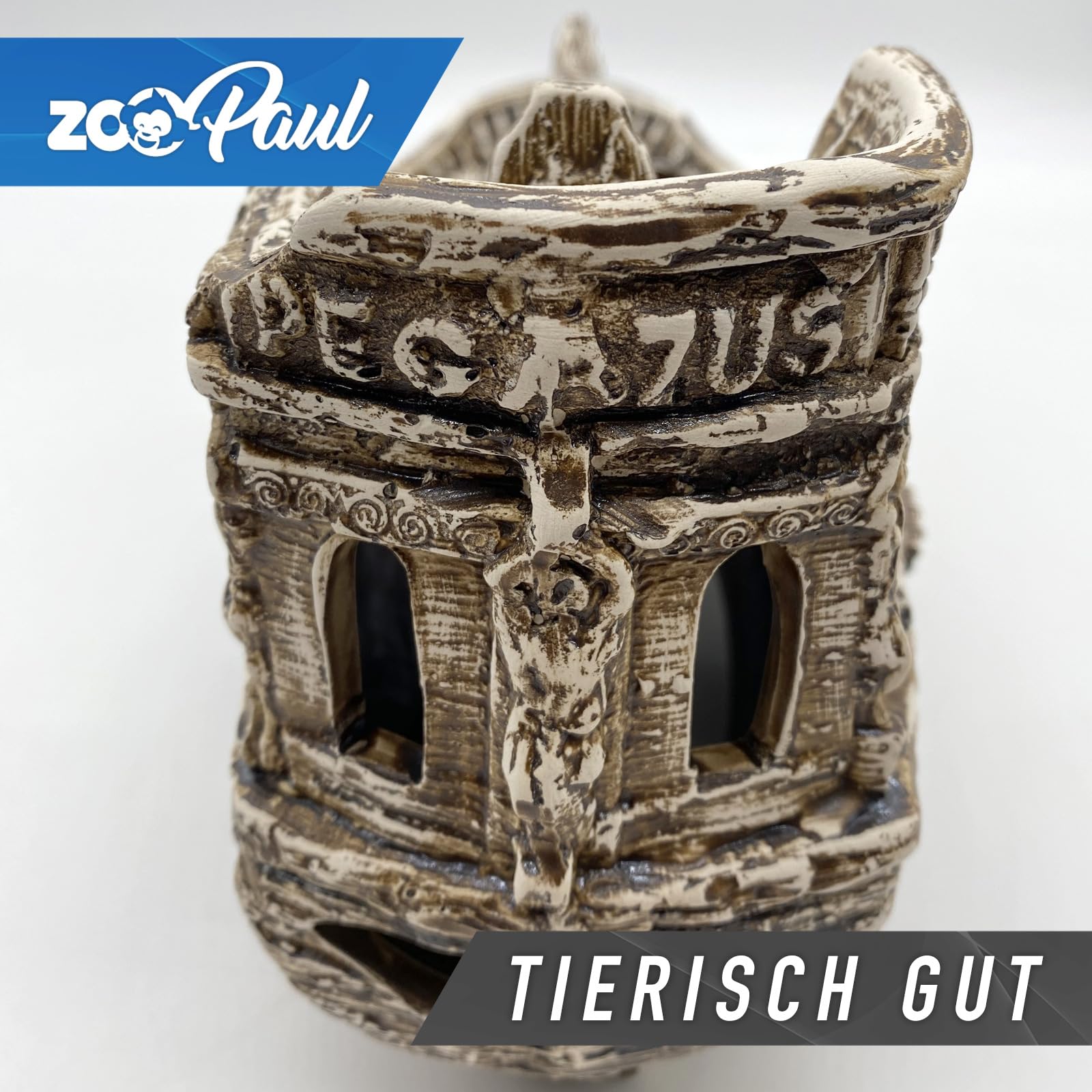 Deko Aquarium Boot XXL Höhle Wrack Fische Keramik Dekoration Schiff groß Neuware