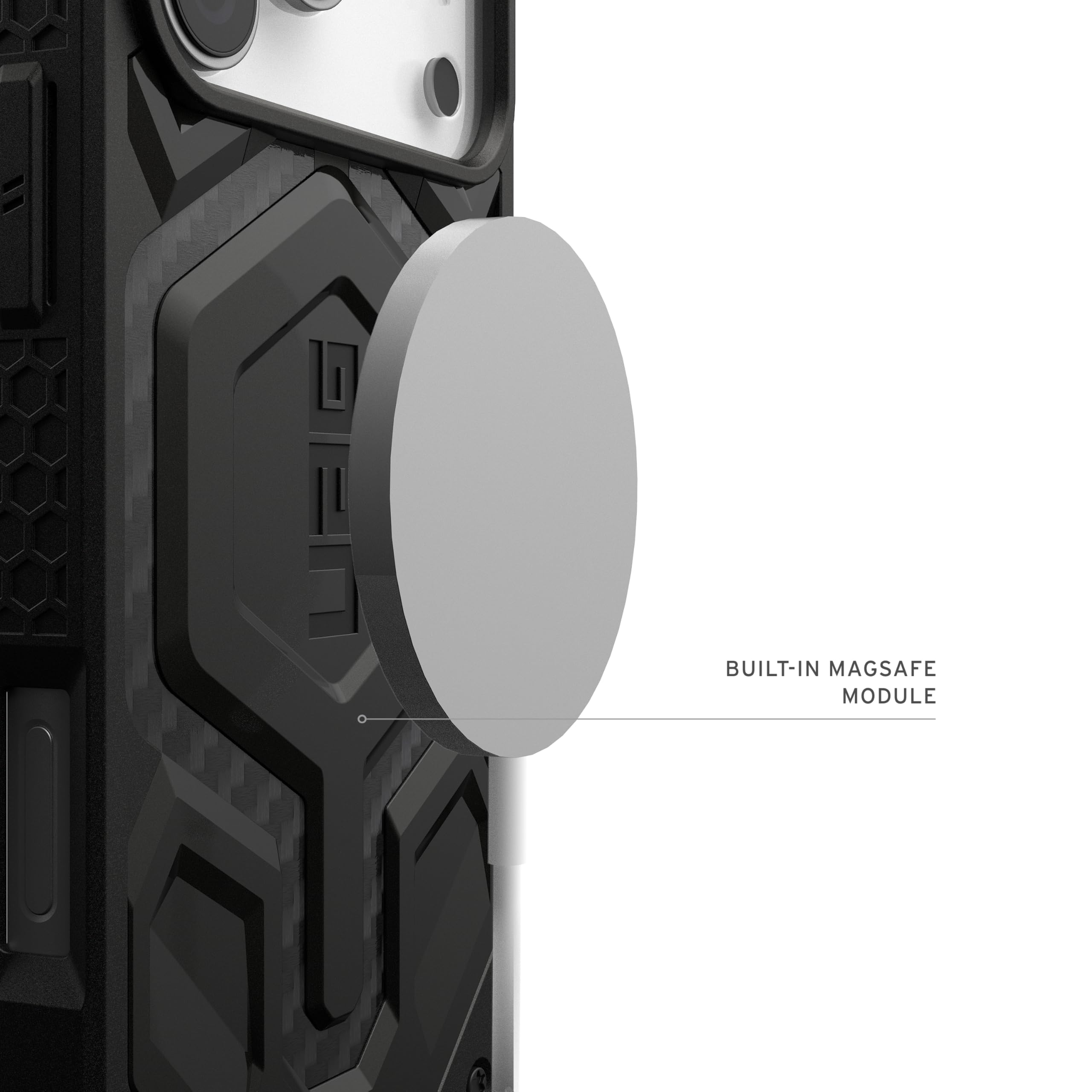 Urban Armor Gear Monarch Pro Custodia iPhone 17 Pro Max | Perfetta aderenza | Resistenza alle cadute di 7,6 m | Modulo magnetico | Bordi rialzati | Tutte le porte accessibili