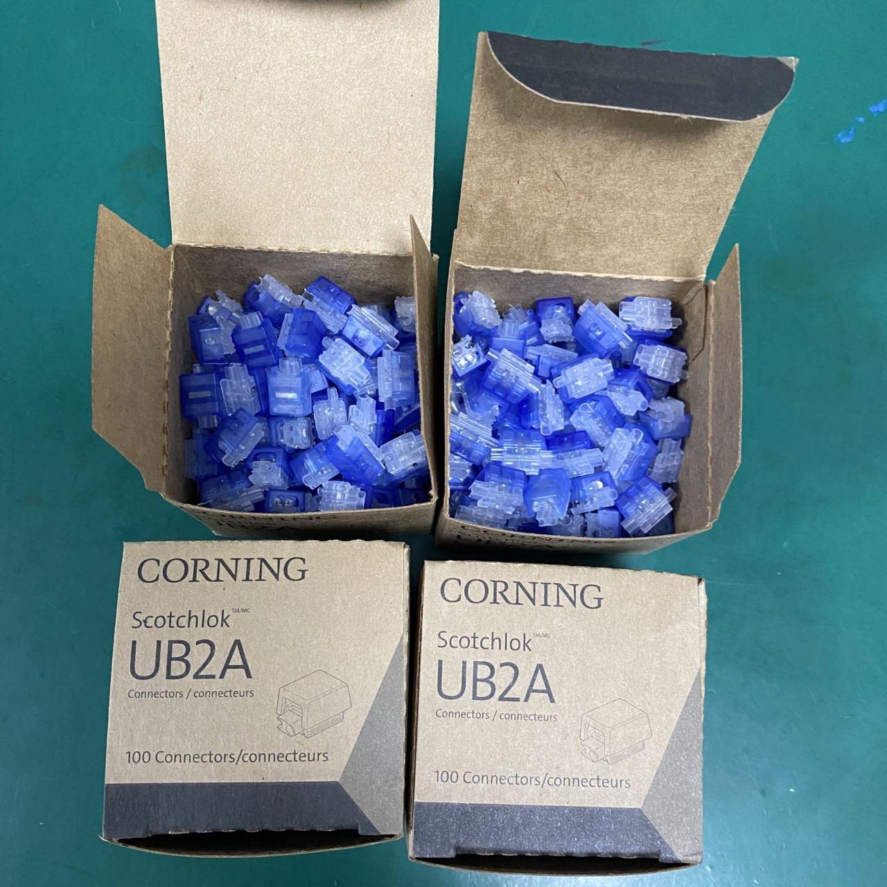 Original 100PCS 3M (Corning) UB2A K4 Wiring Subnet Wire Telephone Wire Crimp Terminal Fast Connector 0.4-0.9mm