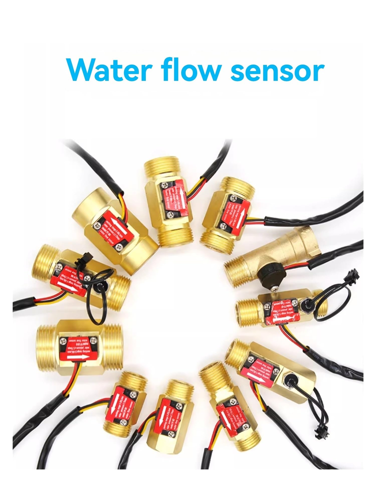 Medidor de flujo Hall con sensor de flujo de agua de cobre puro | Respuesta sensible(B10)
