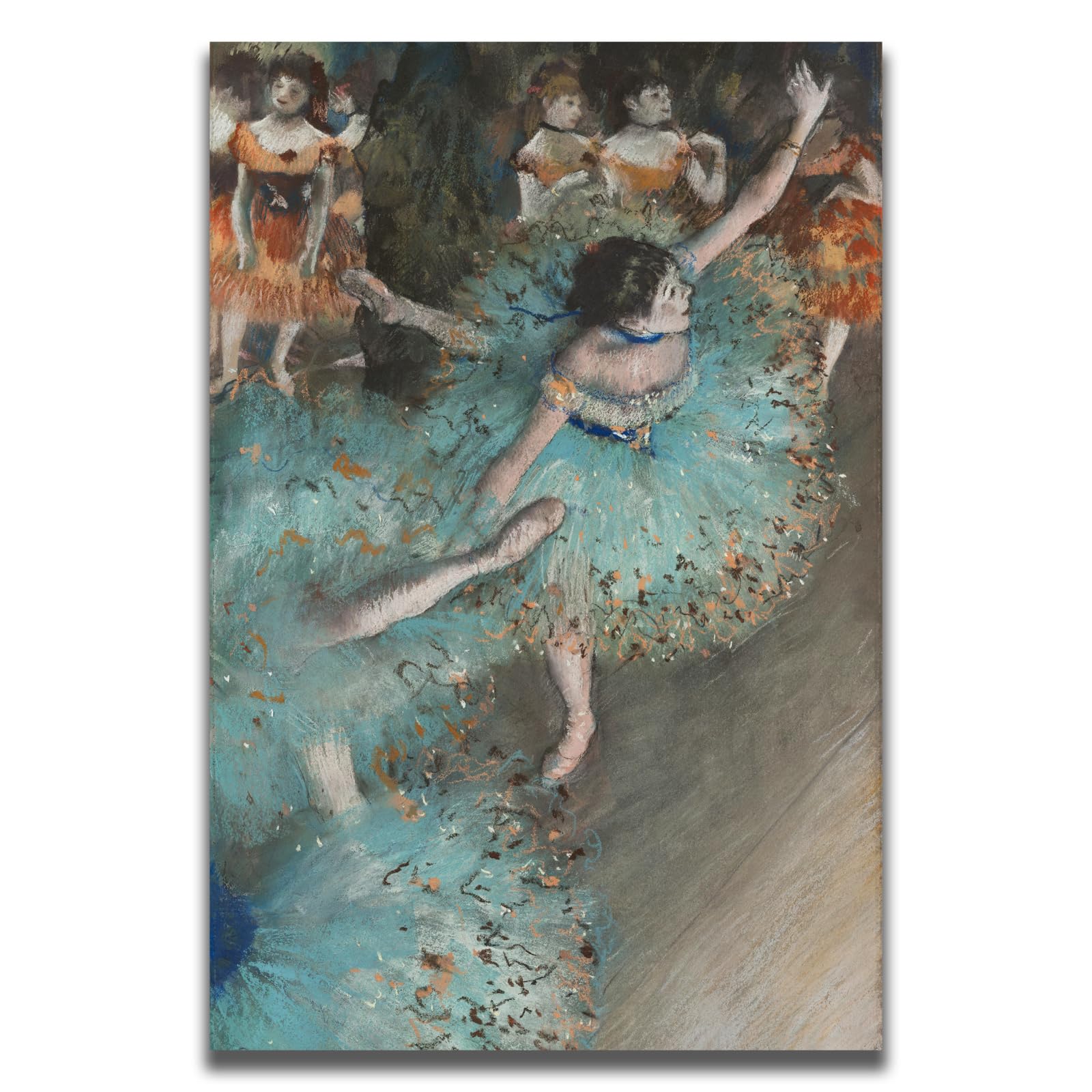 Amazon.com: Edgar Degas Canvas Wall Art Green Dancer Poster