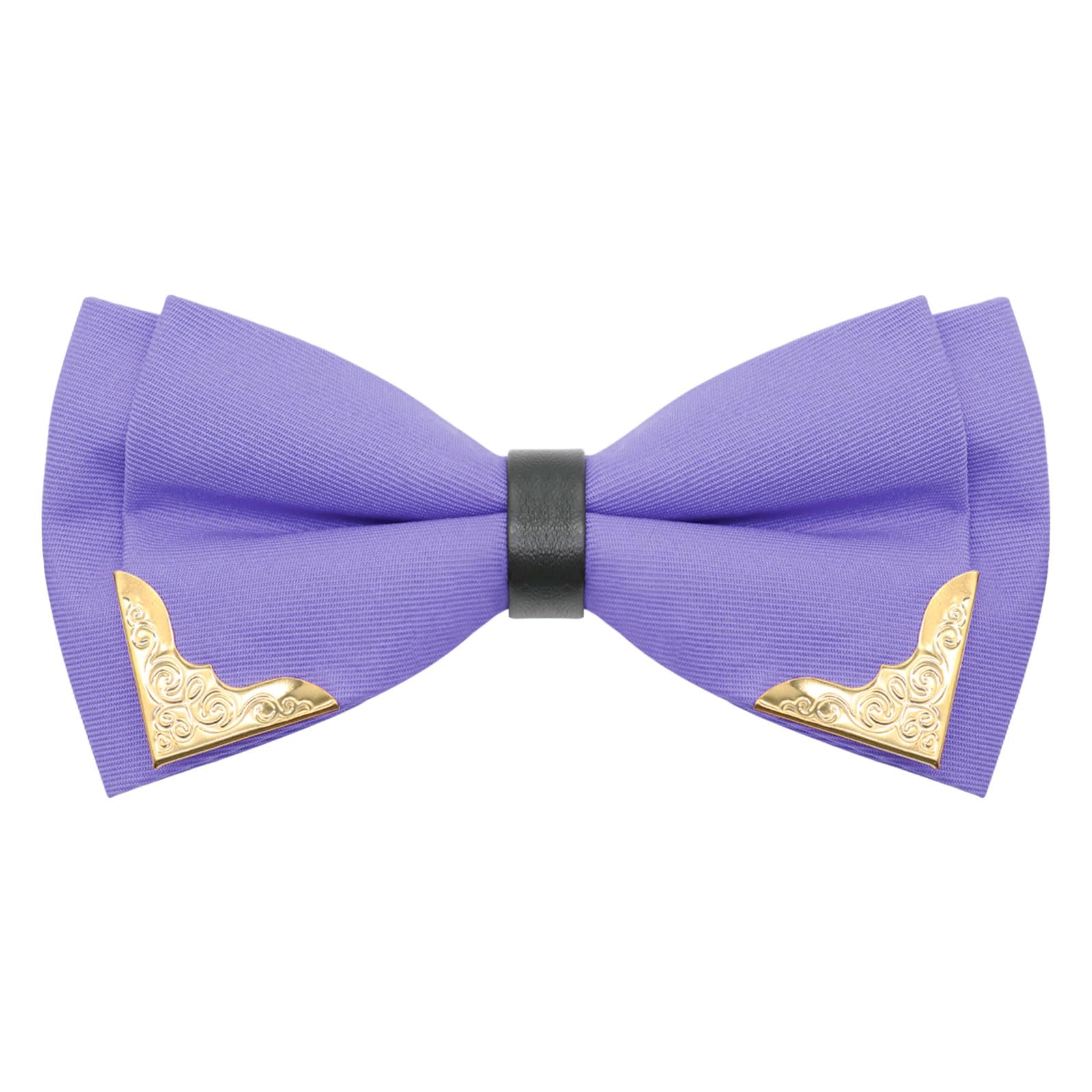Bow Ties for Men Women Metal Gold Bowtie, Pre Tied Mens Bow Tie Tuxedo Bowties Men for Prom Wedding Party