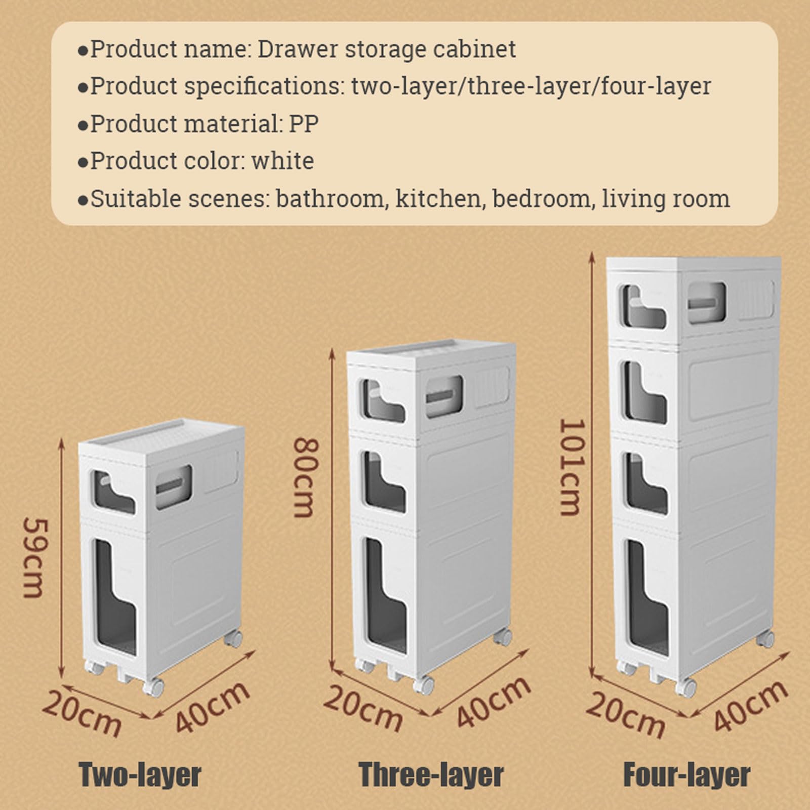 Schmaler Aufbewahrungsschrank 20cm - Platzsparend Für Bad & Küche
