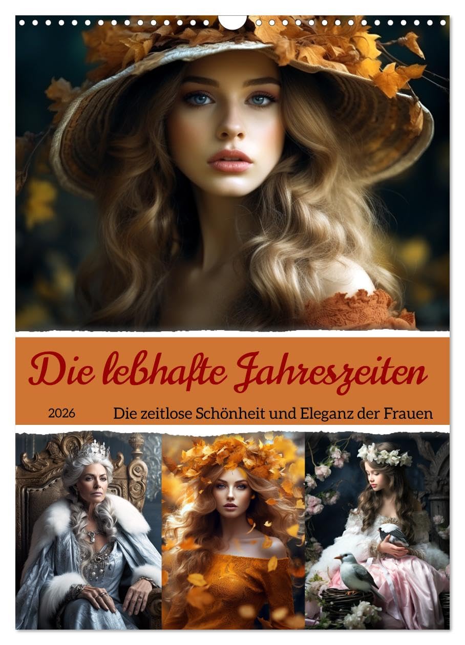The lively seasons! UK-Version (Wall Calendar 2026 DIN A3 Portrait), CALVENDO 12 Month Wall Calendar โ image 1