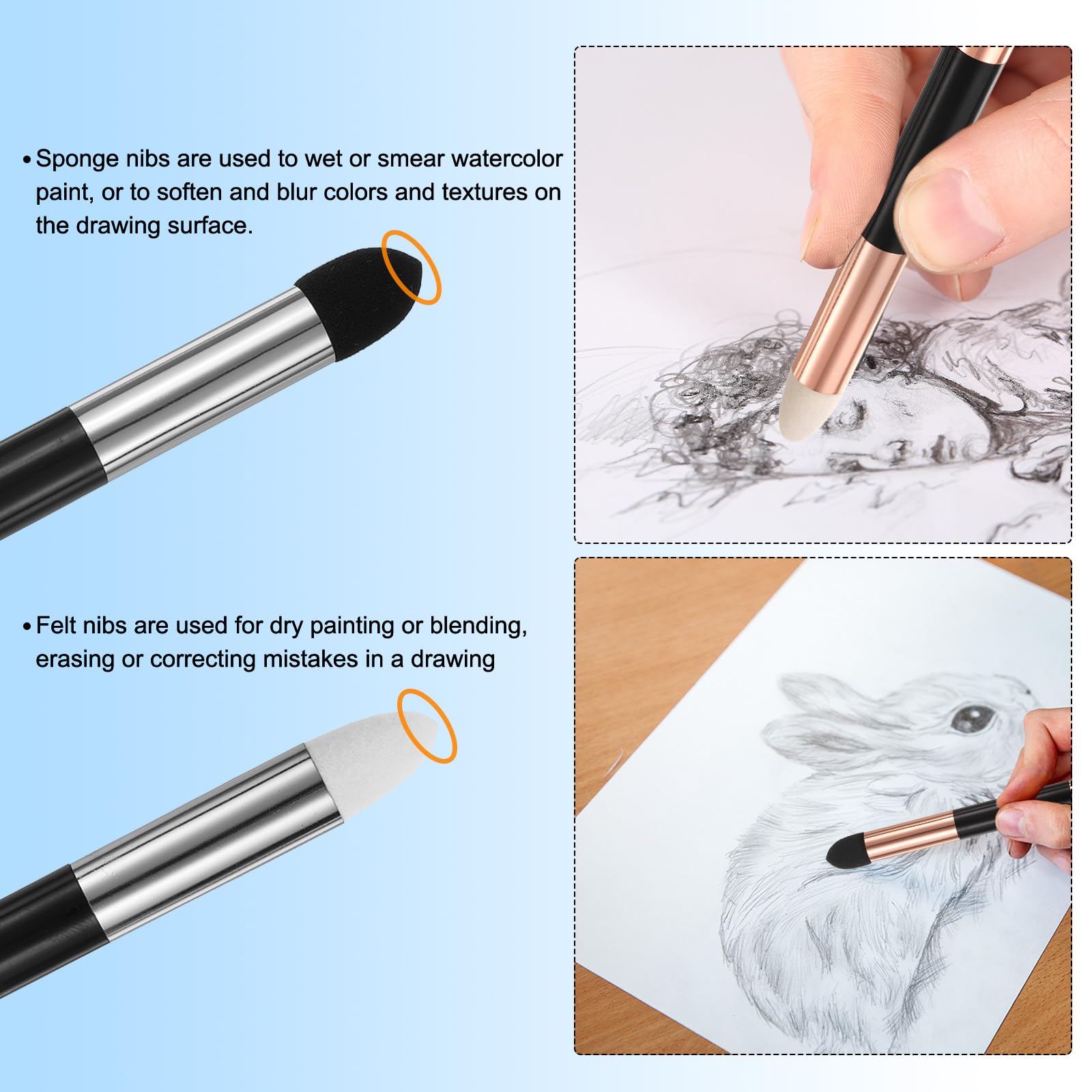 PATIKIL Artist Blending Sponge Pen - Image 3
