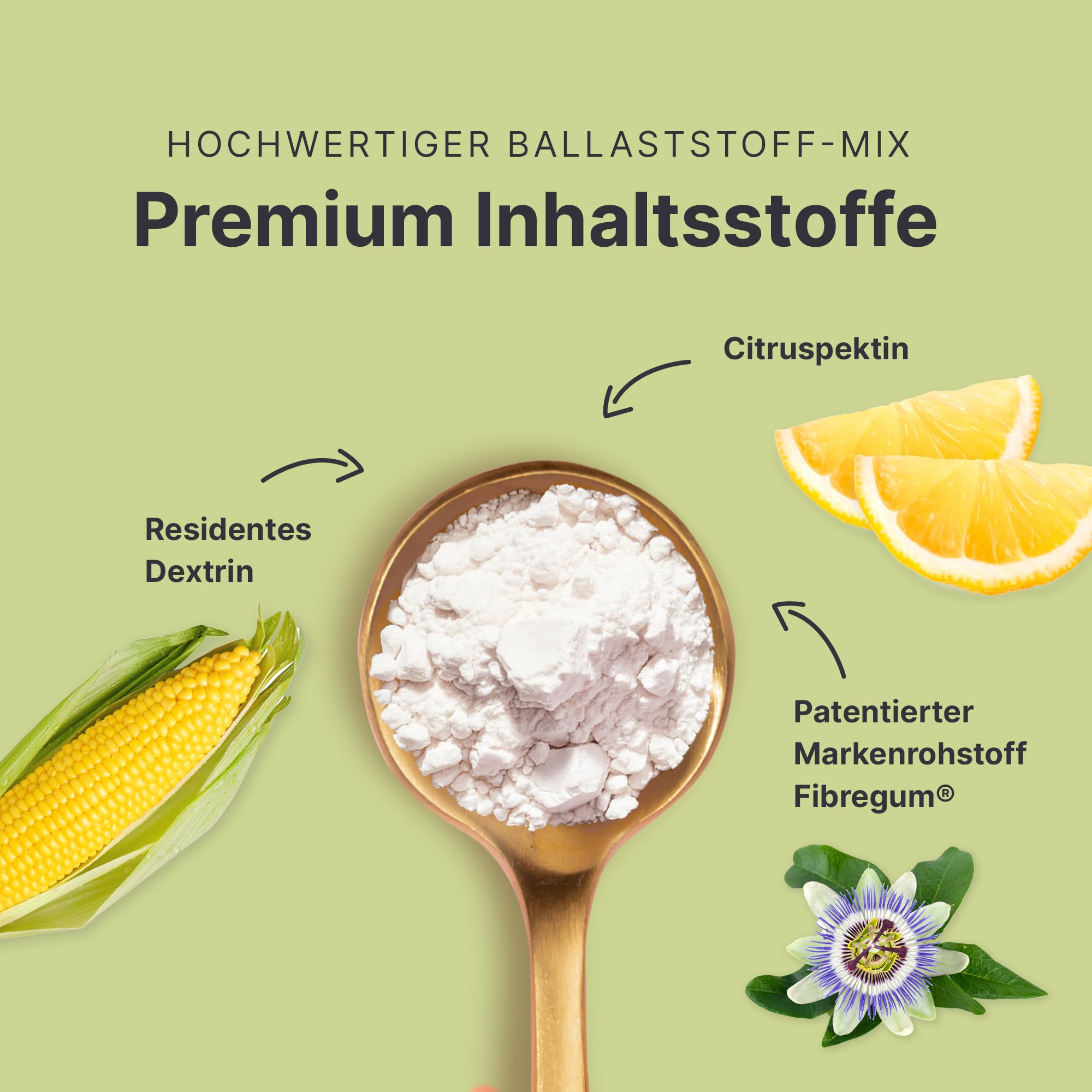 SHEKO Ballaststoffpulver 300g (30 Portionen) – Hochdosierte Ballaststoffe für Verdauung & Darmgesundheit – Sättigend, Vegan & Laktosefrei – Lösliches Fiber Pulver für Diät, Abnehmen & Wohlbefinden