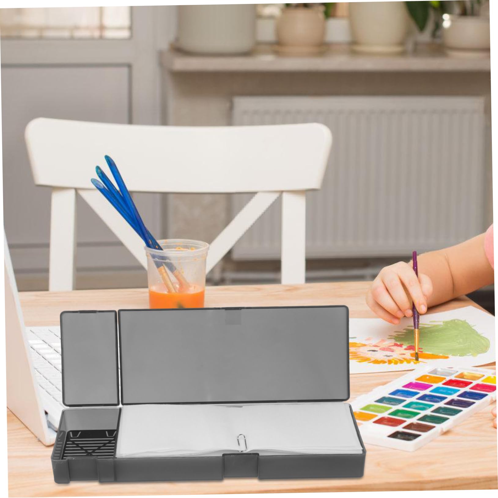 Angoily 5 Ensembles Palette Humide de Peinture pour Modèles de Support de Peinture Hydratant pour Mélange de Couleurs Application de Pigments