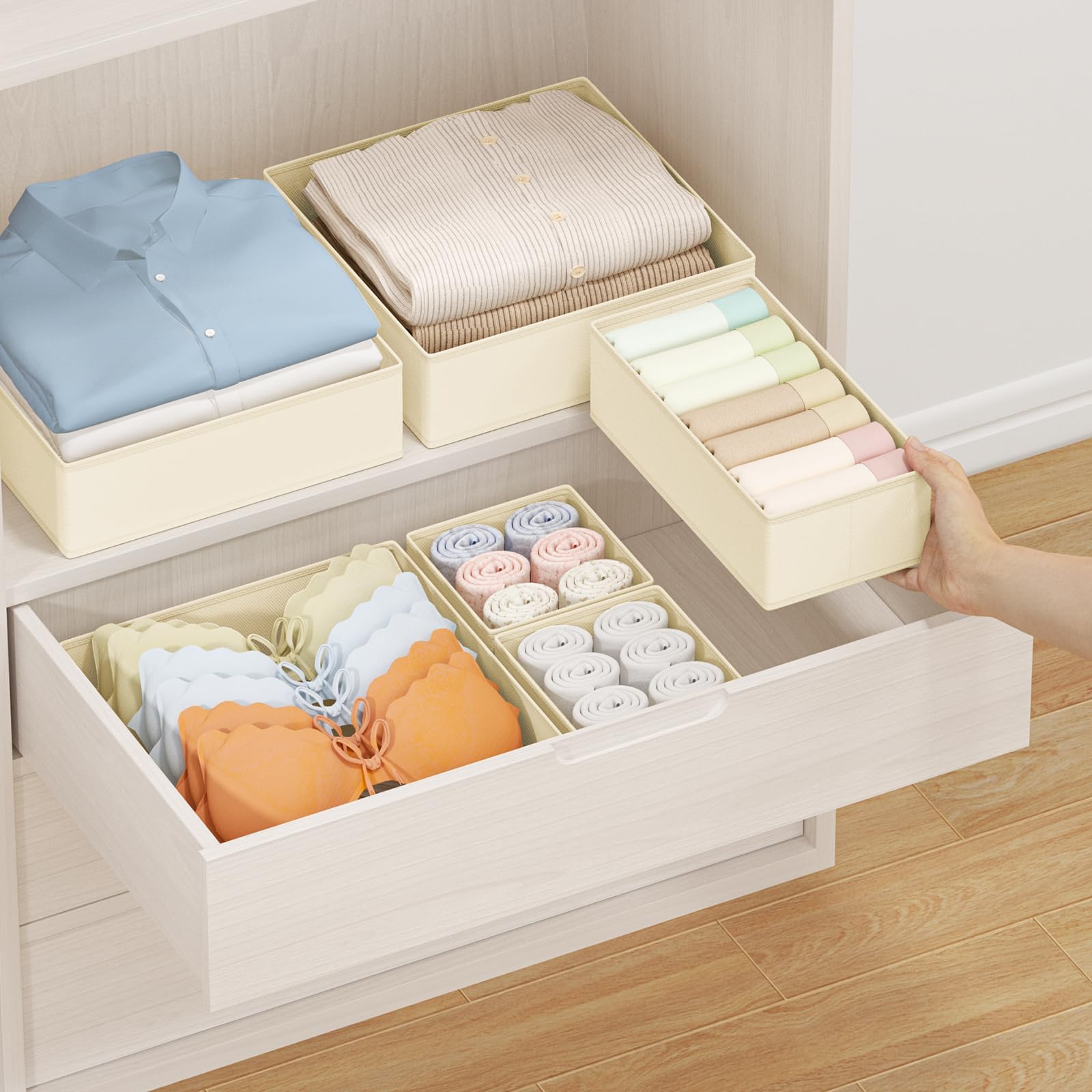 Homsorout Kleiderschrank Schubladen Organizer