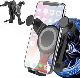 【2024アップグレード・最強の安定】スマホホルダー 車 クリップ式 車載携帯ホルダー 丸型エアコン 片手操作 車 スマホスタンド 吹き出し口 360度回転 カー用品 便利グッズ iPhone Android 全機種対応
