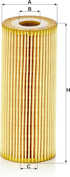 MANN-FILTER HU 726/2 x Filtro de aceite - para Automóviles + Vehículos de transporte - 3