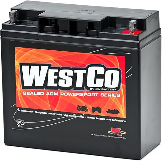 MK Battery WestCo 12V20P Factory Activated MaintenanceFree
