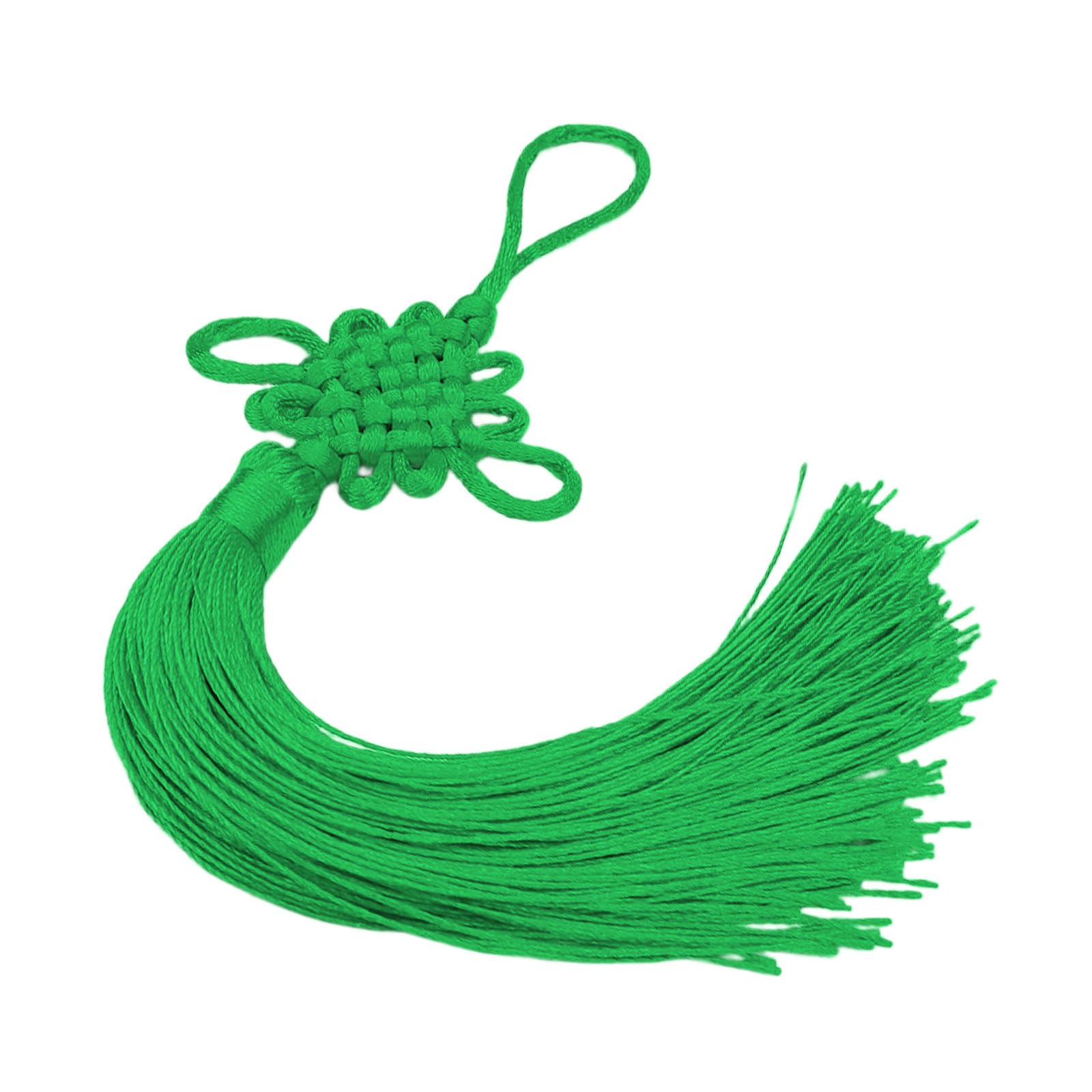 Lerpwige Chinese Knot With Tassels For Home Decorations Spring Festival Knot Pendant Ornament Handmade Chinese Knotting Cord