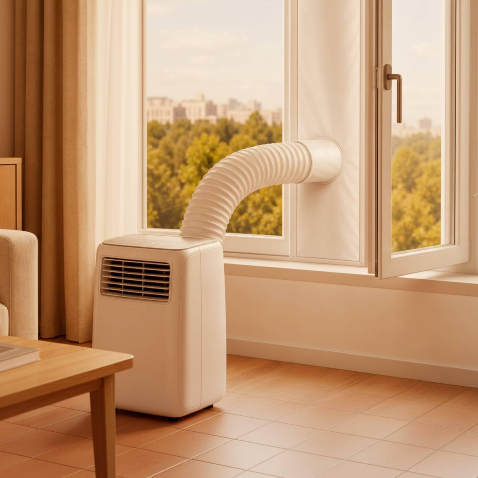 Joint Fenêtre avec Conduit Facile à Installer Kit Calfeutrage Fenêtre sans Perçage Tissu D'étanchéité avec Trou pour Particuliers, Locataires, 3 Mètres