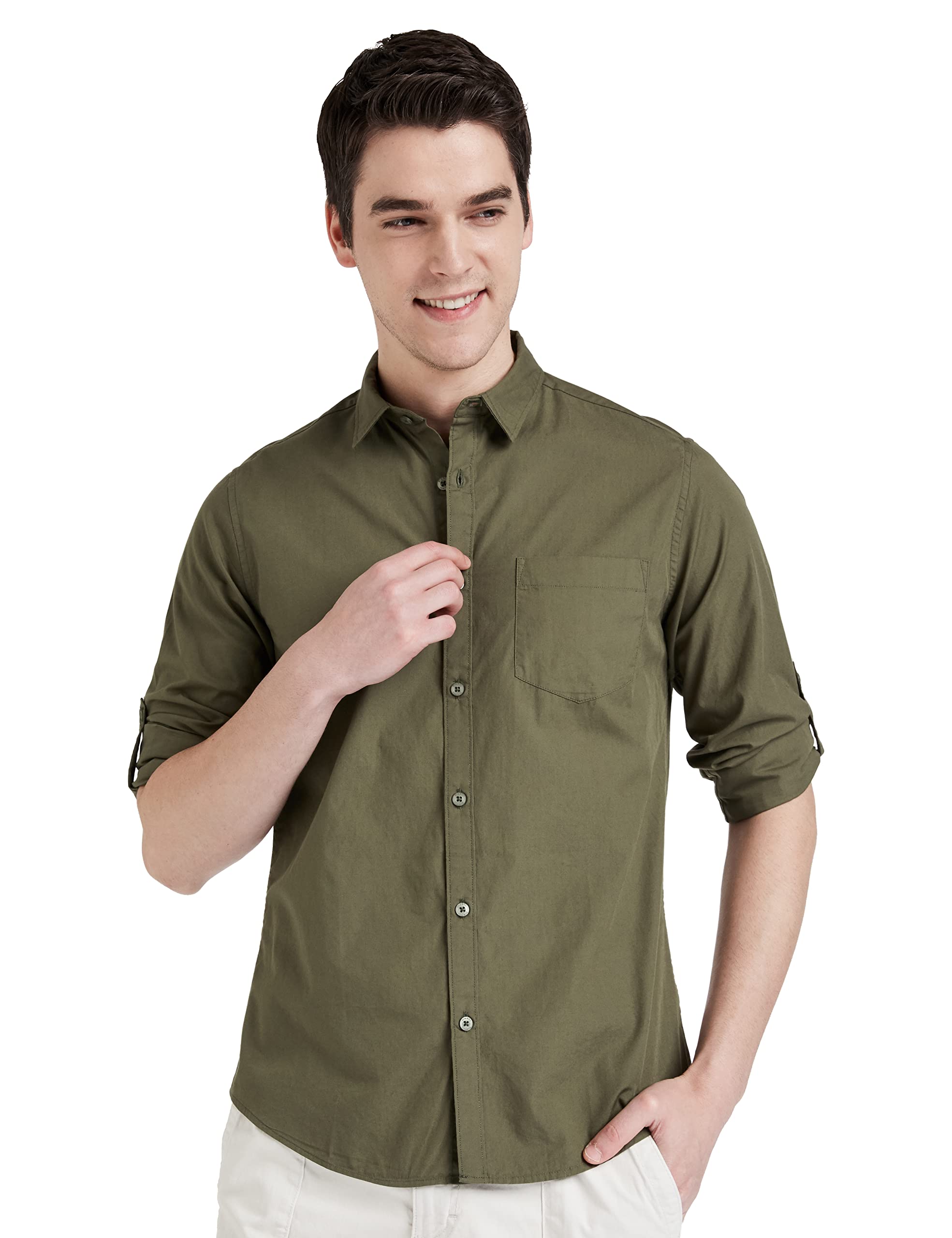 Men's Solid Regular fit Casual Shirt