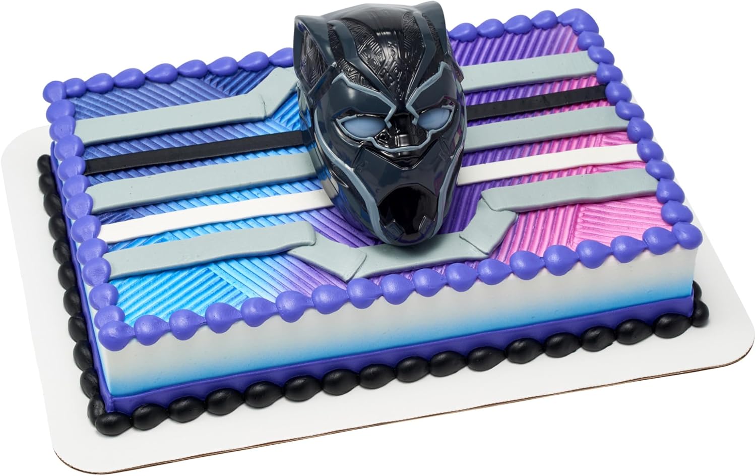 DecoSet® Marvel Avengers Black Panther Warrior King Cake Topper, 1-Piece Light-Up Cake Decoration