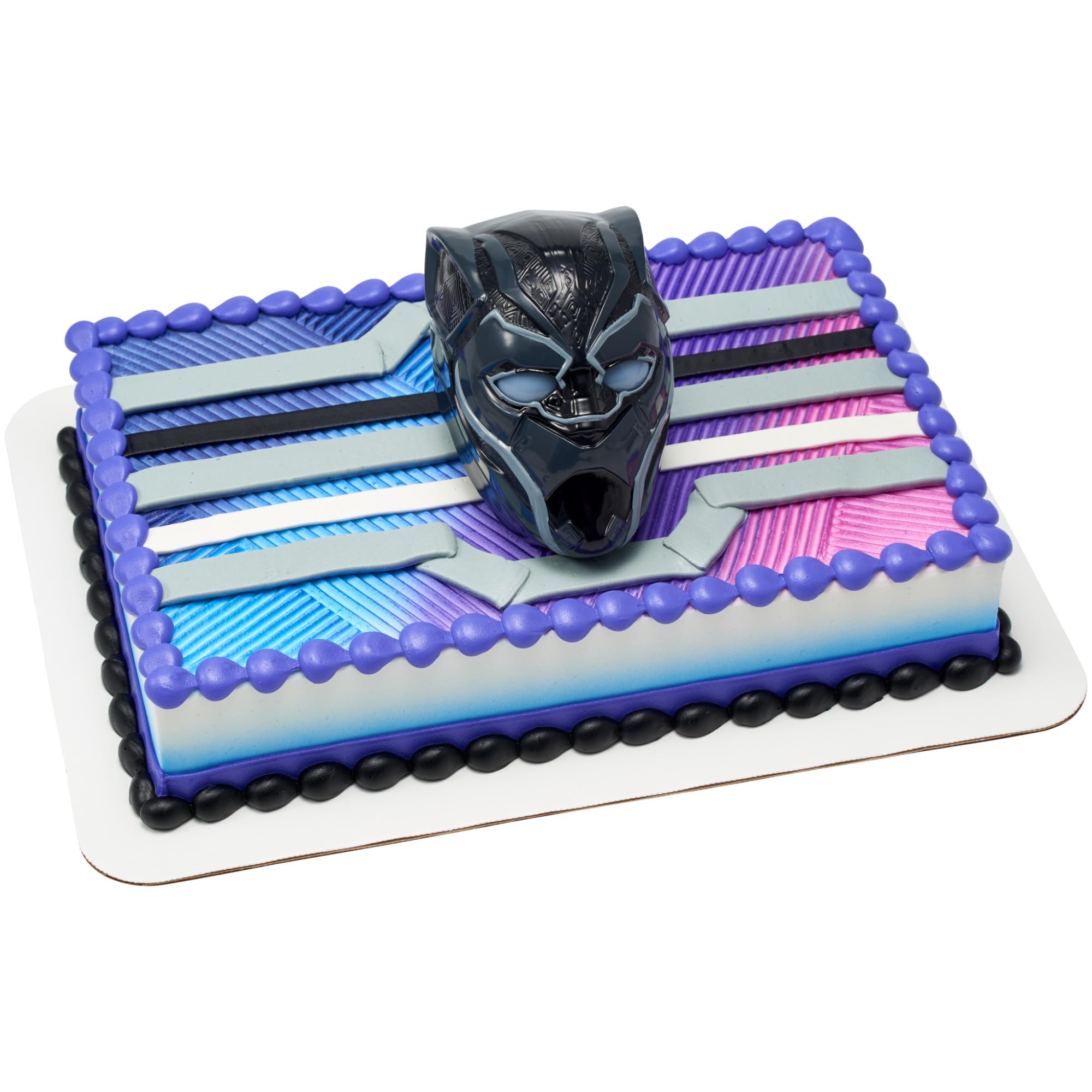 DecoPacDecoSet® Marvel Avengers Black Panther Warrior King Cake Topper, 1-Piece Light-Up Cake Decoration