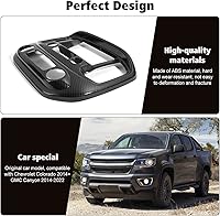 Vista 6 de RT-TCZ Cubierta de fibra de carbono para consola central de navegación multimedia, panel GPS, calcomanía decorativa para Chevrolet Colorado
