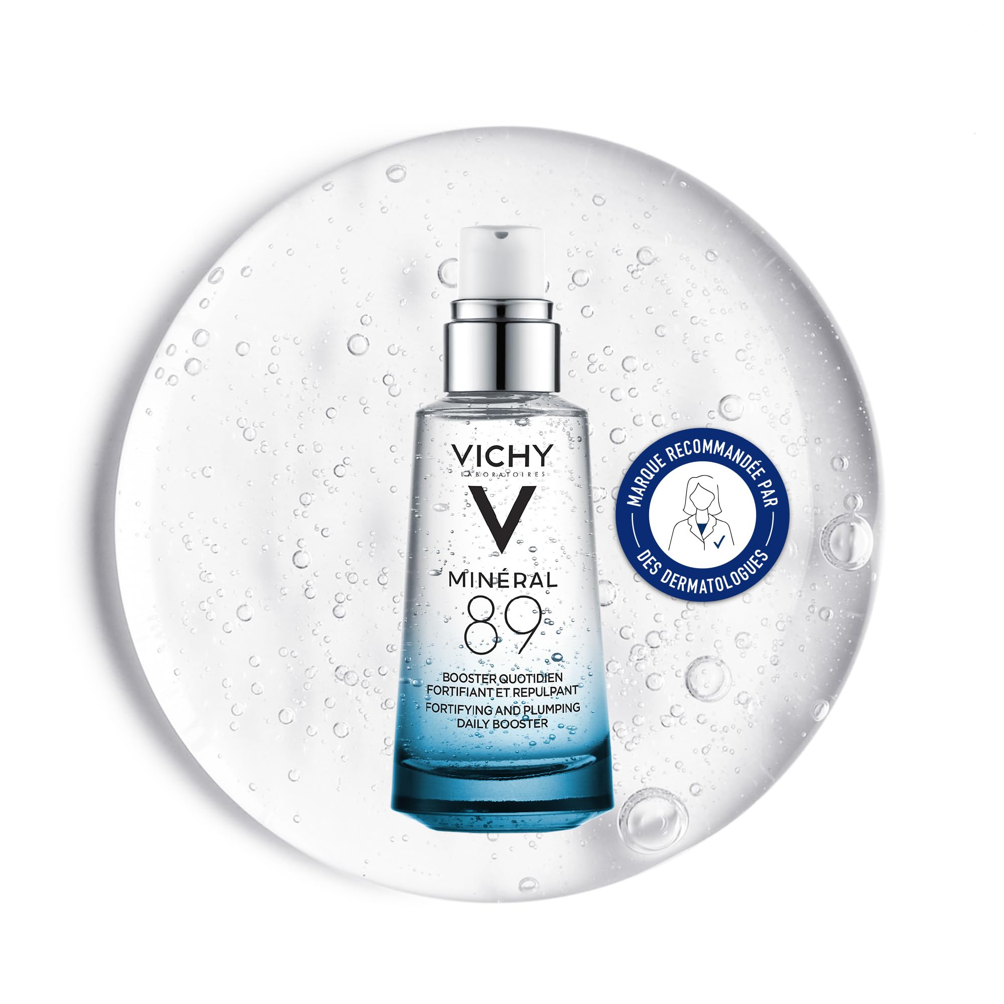 VICHY | Pakiet mineralny 89 | Booster 50ml + bogaty krem 100 h 50 ml | Długotrwała nawilżająca pielęgnacja twarzy | Wzmacnia barierę nawilżającą skórę | Woda wulkaniczna Vichy & Kwas hialuronowy