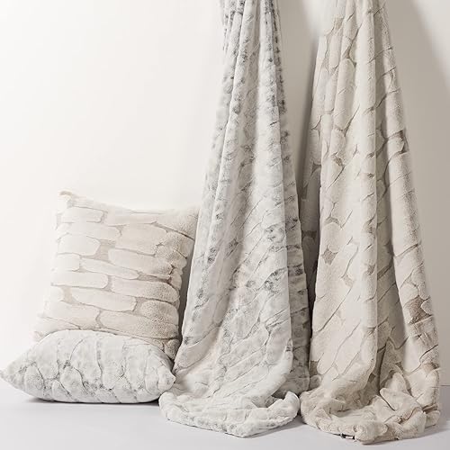 Miniatura 6 de Snuggle Sac Paquete de 2 fundas de almohada de piel sintética de lujo funda de cojín de piel suave de 18 x 18 pulgadas