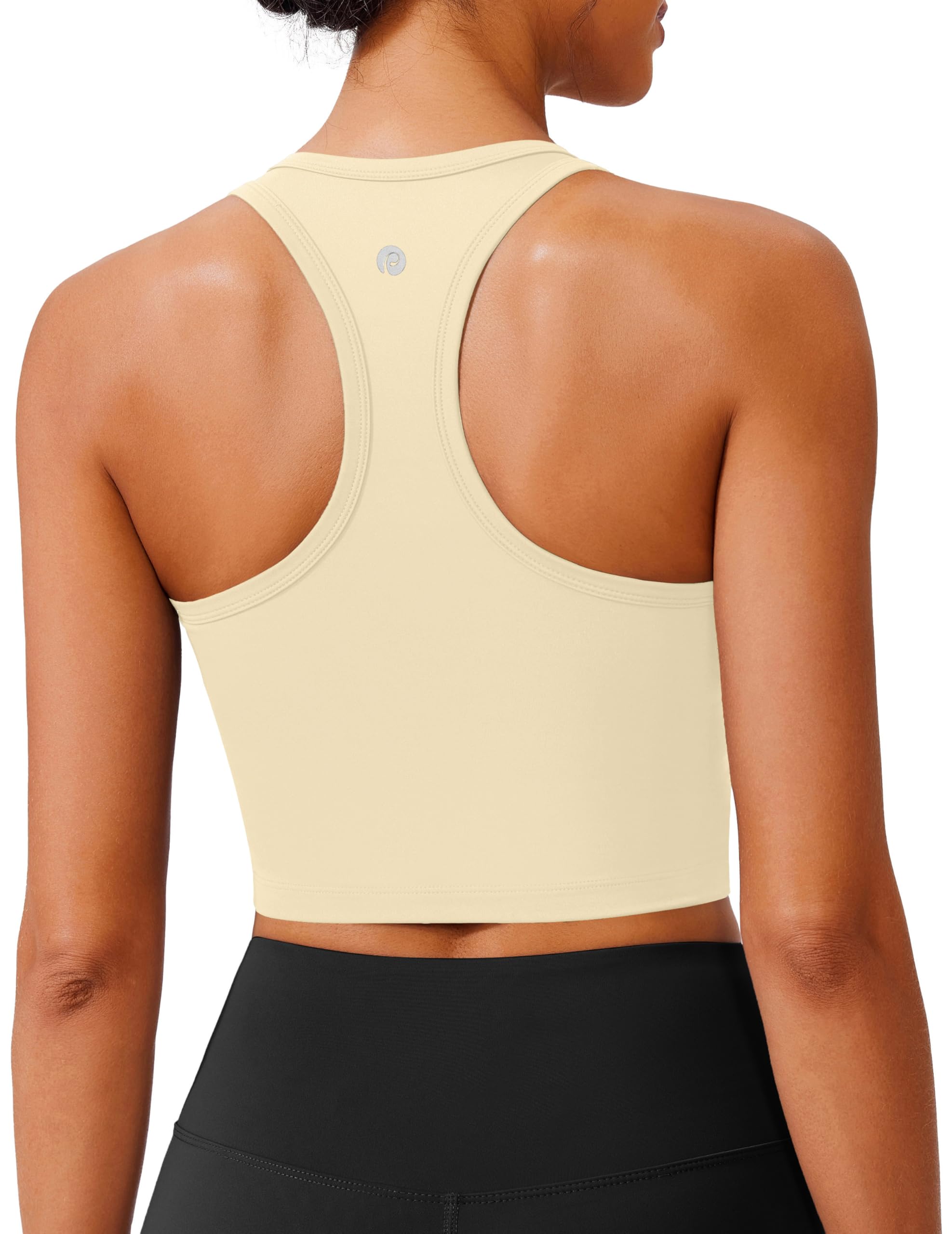 PINSPARK Sports Bra for Women Racerback Tank Top