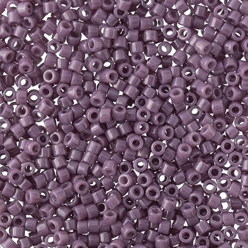 Miniatura 2 de Miyuki Delica - Juego de cuentas para semillas, tamaño 110, color morado opaco, colección DB265, DB266, DB267-3 tubos de 0.25oz ea