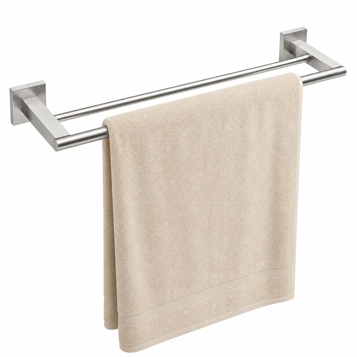 Mjiahsn 60cm Double Towel Rail Wall Mounted for Bathroom