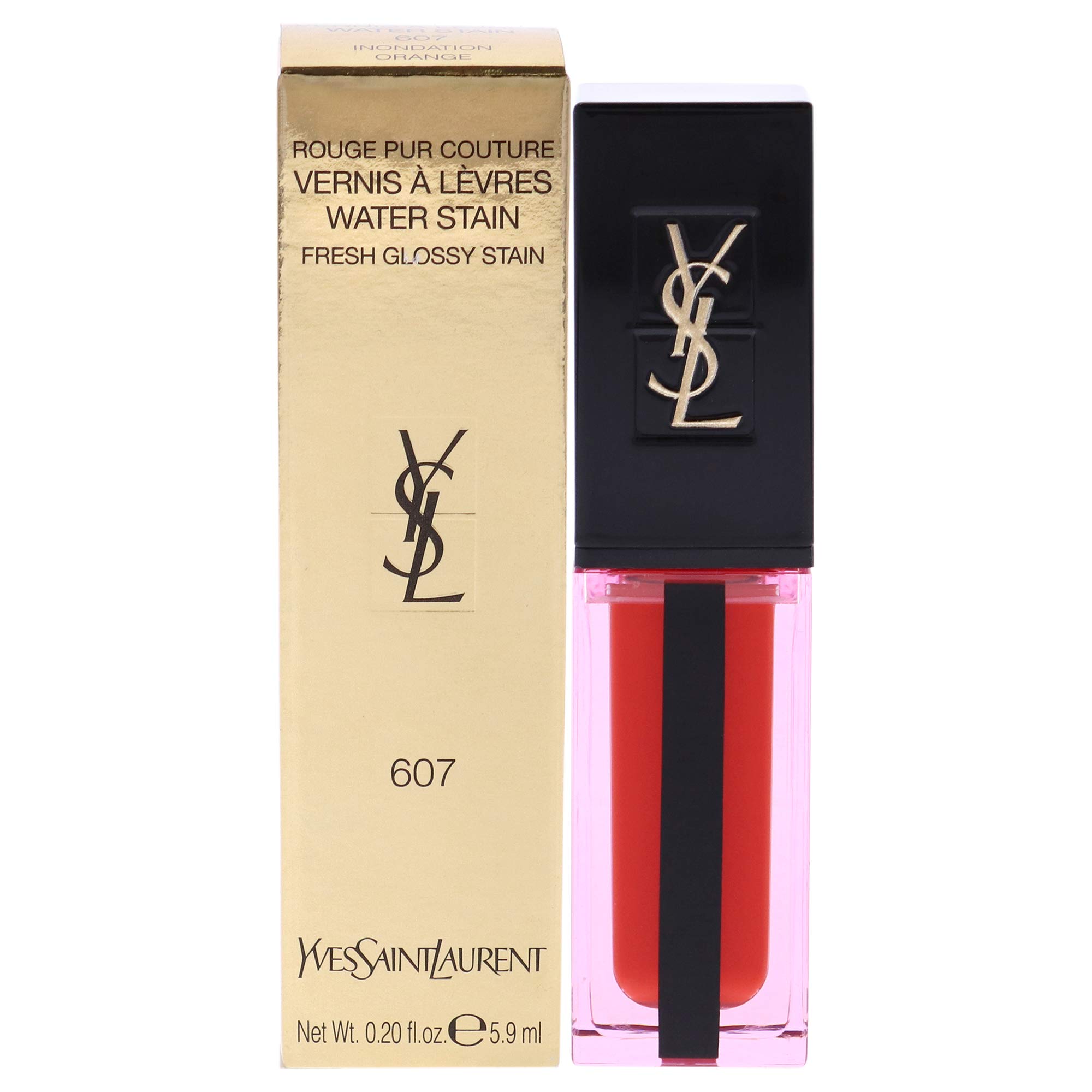 Yves Saint LaurentRouge Pur Couture Vernis À Lèvres Water Stain - # 607 Inondation Orange 5.9ml/0.20oz