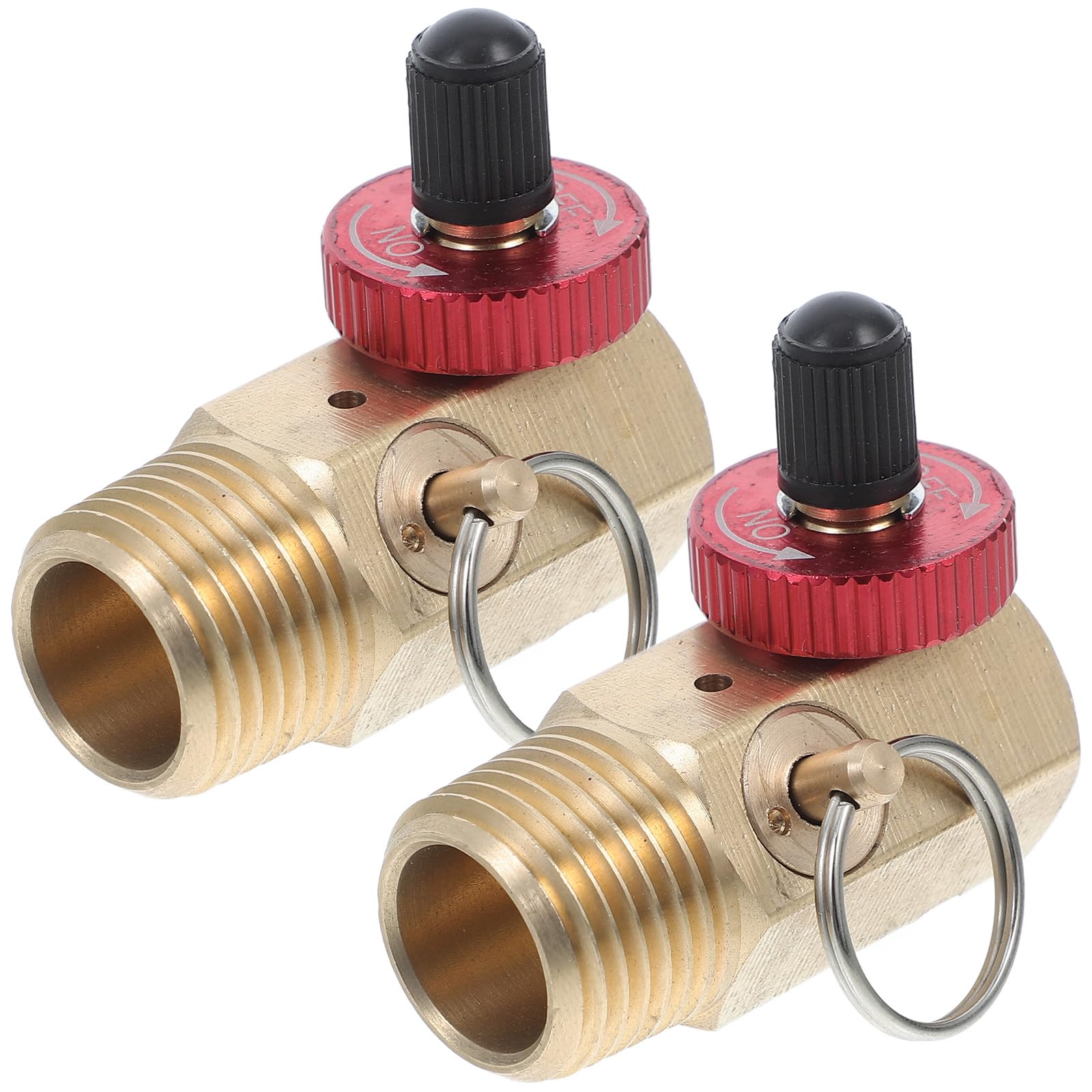 Soupape de sécurité en laiton 1/2 x 1/4 NPT Packove pour compresseur portable