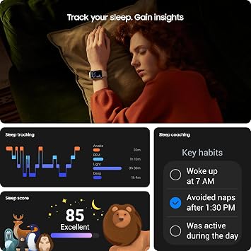 Samsung Galaxy Fit3, Smart Watch, Fitness Tracker, Health Monitoring, Pink Gold, (UK Version)