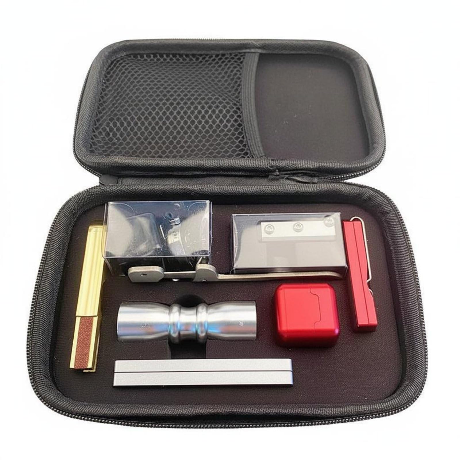 Wsymxuo 8 Piezas Kit de Punta de Taco Organizado en Estuche Set Cambio Punta Máquina Reparación Taco Billar