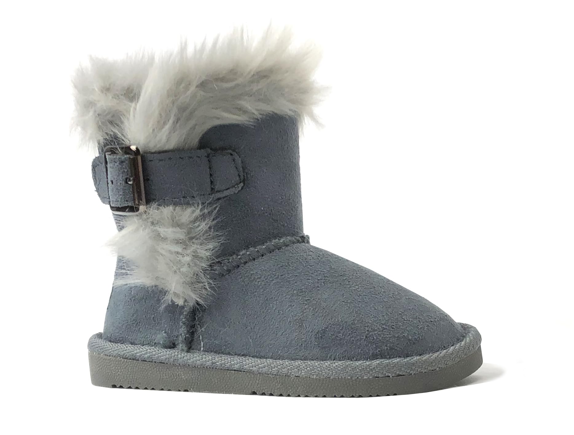REDVOLUTION Kids Boots Toddler Girls Cute Butterfly Bow | PomPom PU leather Boot (Toddler/Small Kid)
