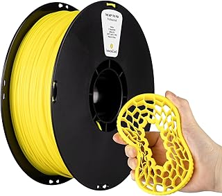 kexcelled TPU 95A Filamento para Impresora 3D 1,75 mm +/- 0,05 mm, Flexible y Suave, Excelente Elasticidad, Apto para la Mayoría de Impresoras FDM, Bobina de 1 kg (2,2 lbs), Amarillo