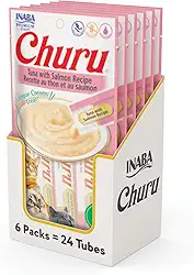 Churu Display Para Gato Sabor Atum Com Salmão 24 Tubos de 14g