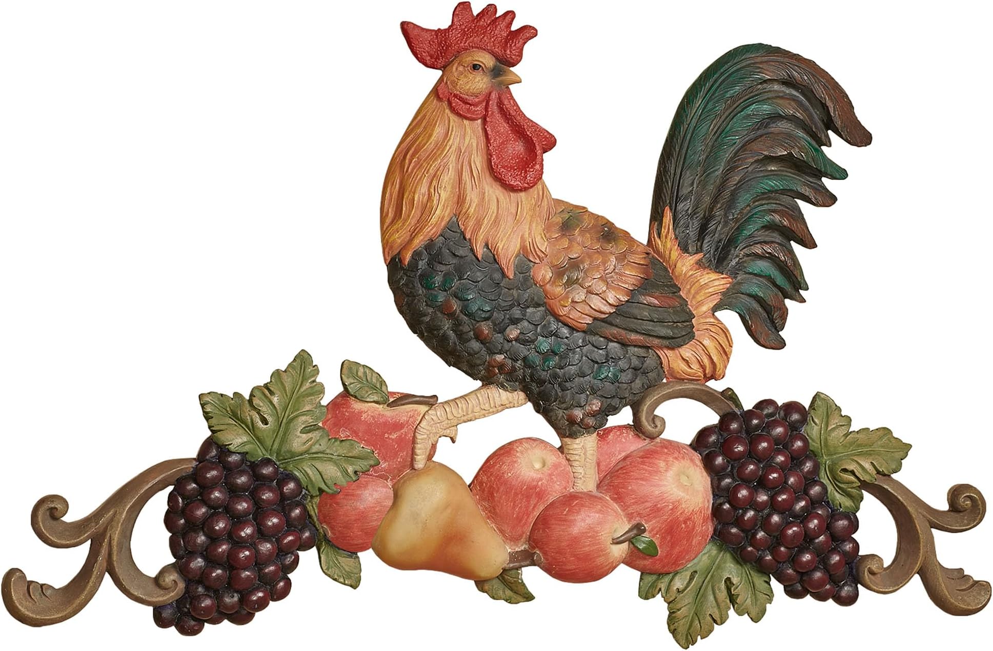 Touch of Class Tuscany Rooster Wall Plaque Multi Jewel