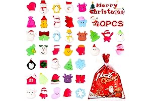 Christmas Classroom & Party Supplies With 40-Pack Xmas Mochi Squishy Toys