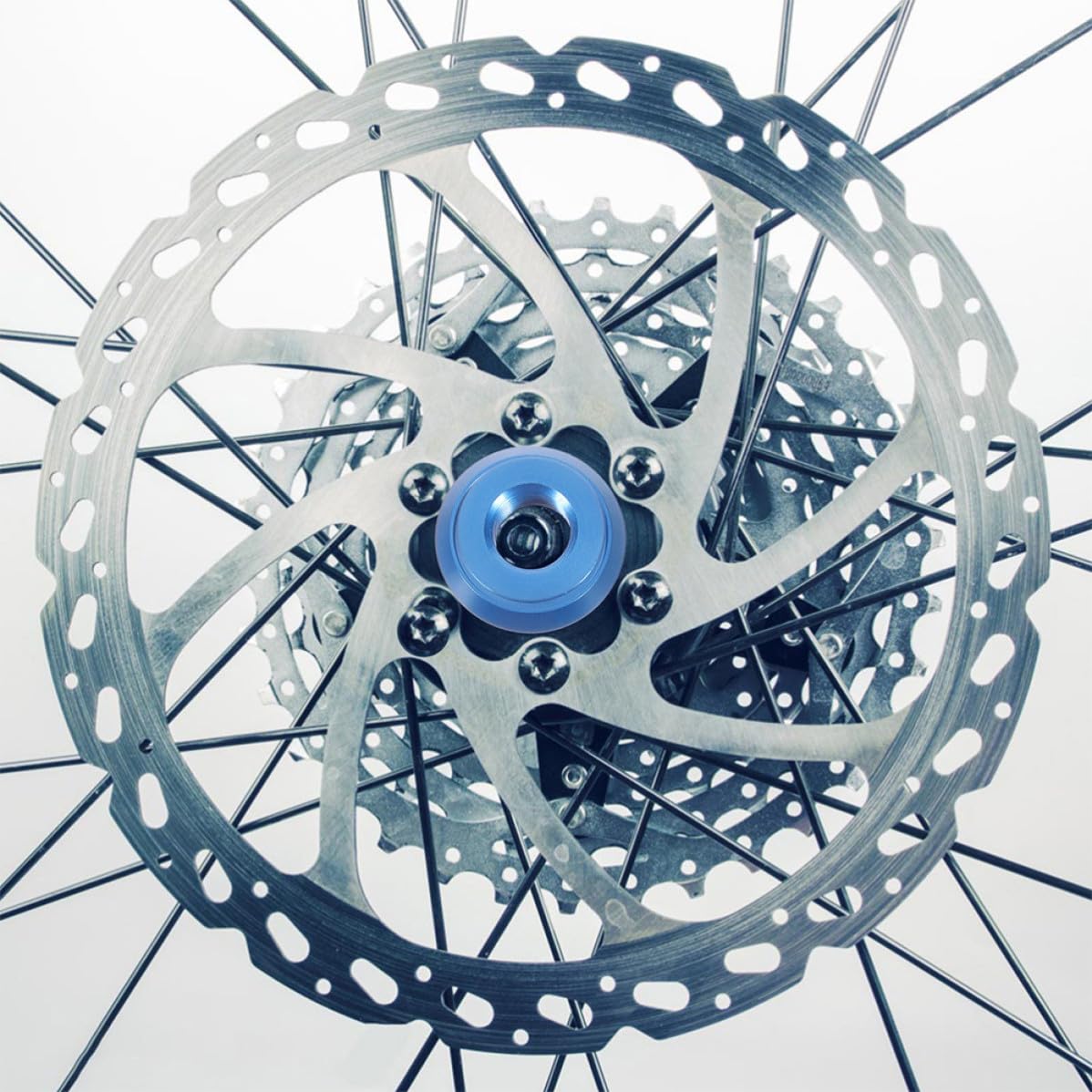 Operitacx 18 Piezas Tuerca del Buje de Bicicleta M10 de Aleación de