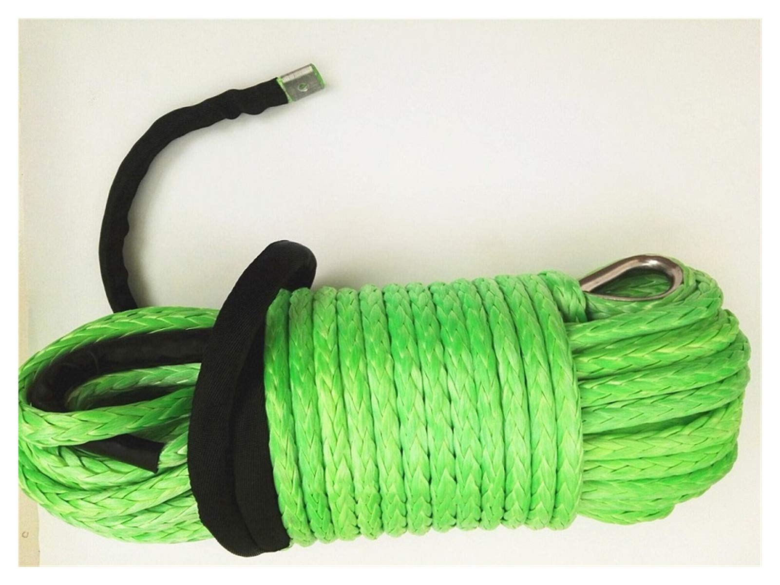 Syntetyczna lina wyciągarki, 12mm * 45 M kabel wciągarki syntetycznej, rozszerzenie liny wciągarki na części autos drogi, liny plazmowe do pojazdów terenowych 4WD ATV UTV(Blauw)