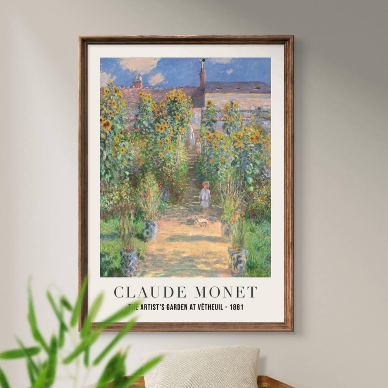 Amazon.co.jp: モネ ひまわり モネの庭 抽象画 各種サイズ ポスター