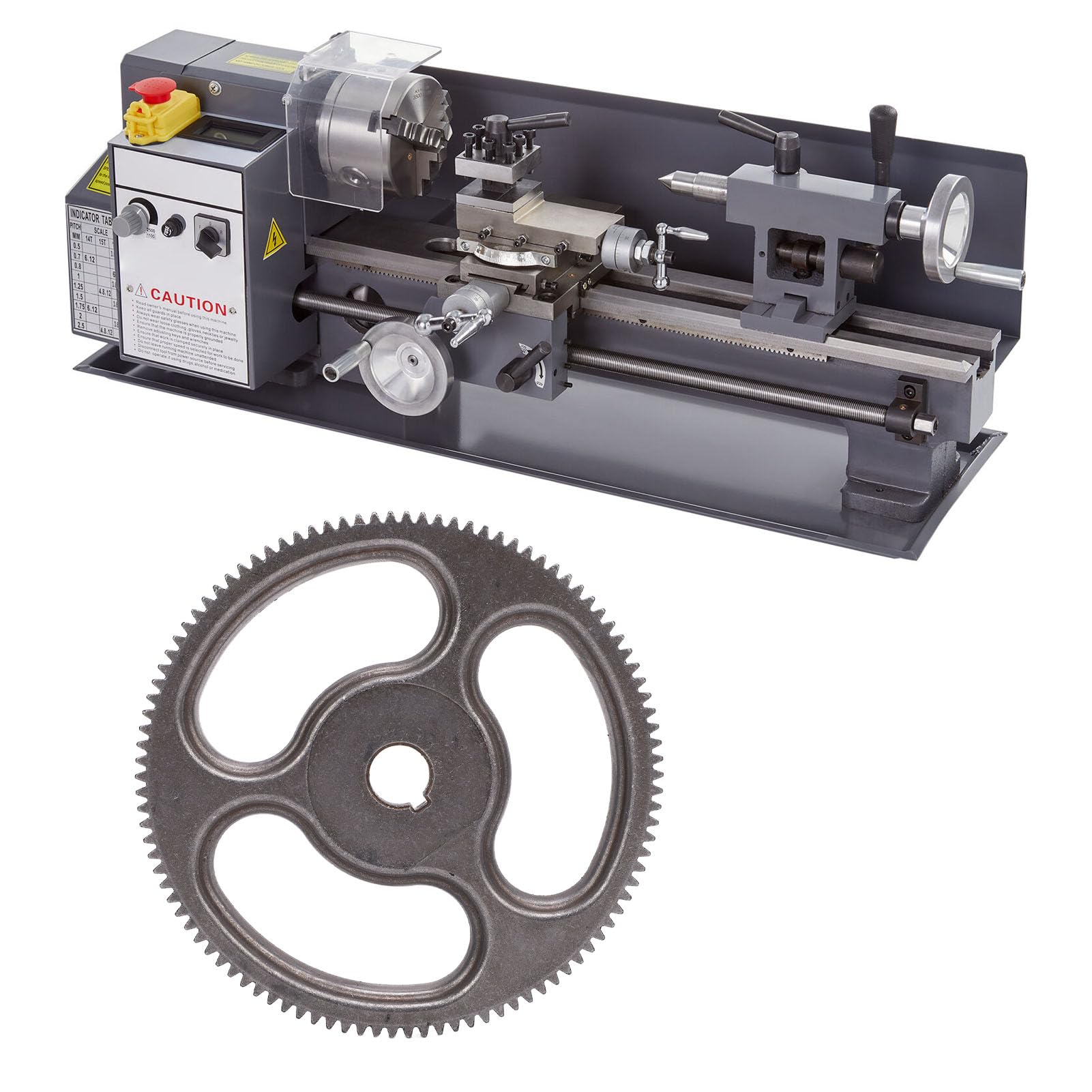 Qcwwy Gear a Macchina 102 Ciclo di Commutazione per Denti per 8x16 220x400 220x600, Trasmissione in Metallo Lucido per Energia Stabile, per i Macchinari